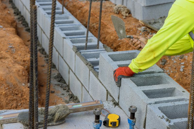 Block Foundation Installation detail