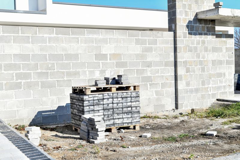 Concrete Blocks Installation detail