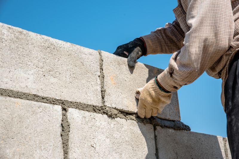 Concrete Blocks Installation detail