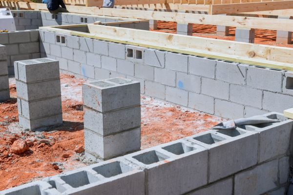 Cement Block Installation in Blue Springs