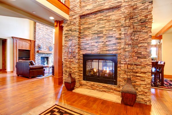 Stone Hearth Installation in Blue Springs