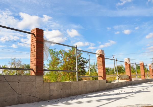 Brick Pillar Installation in Blue Springs